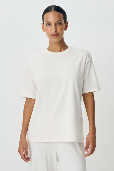 Футболка с PEACH EFFECT (молочный) (M/L) 