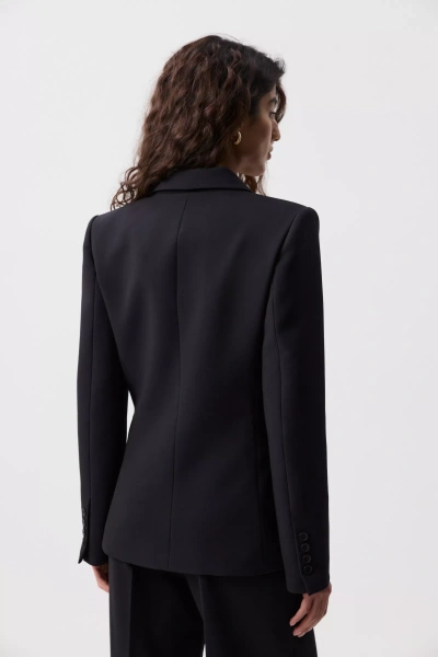 Жакет приталенный (Черный) (L) 