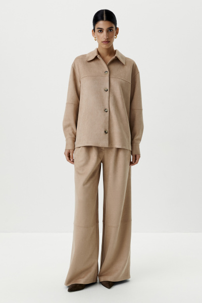 Рубашка из замши (бежевый) (XS) 