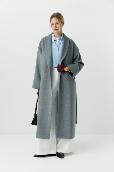 Пальто-халат (серый меланж) (XS/S) 