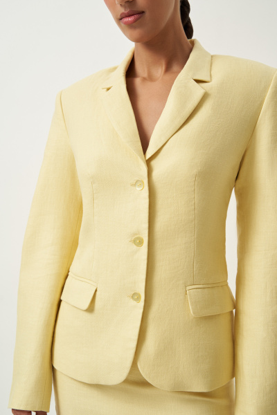 Жакет изо льна (желтый) (XS) 