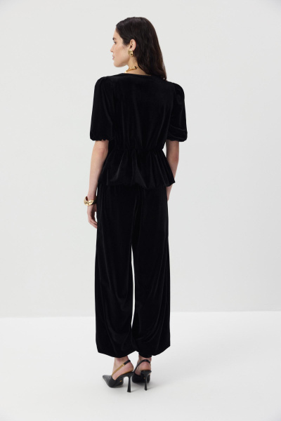 Блуза из бархата  (Черный) (XS/S) 