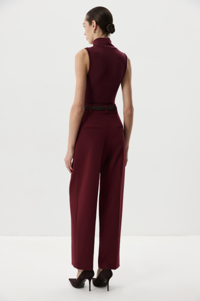 Боди  с воротником-стойкой (Винный) (M) 