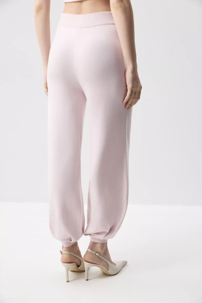 Брюки-джоггеры вязаные (Розовый) (M) 