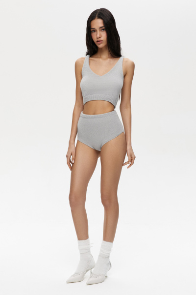 Топ вязаный (M/L, серый) 2775