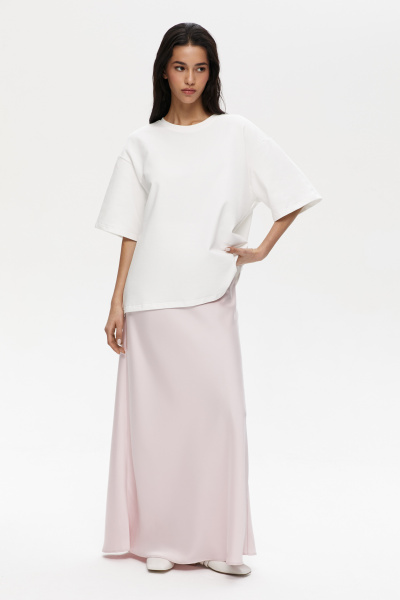 Футболка со стразами Heartbreaker (one size, молочный) 2207