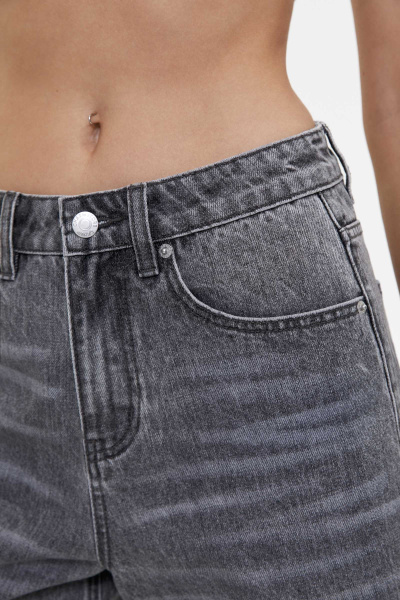 Джинсы широкие с градиентом/Denim pants with gradient (26/XS, серый/grey) 2775