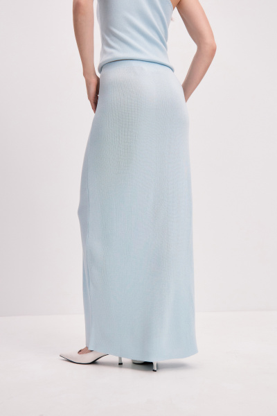 Юбка макси вязаная (голубой) (M/L) 