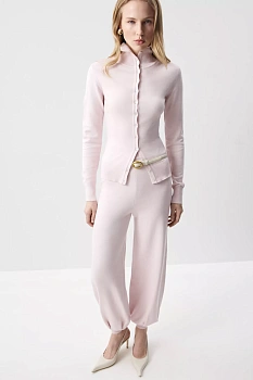 Брюки-джоггеры вязаные (Розовый)