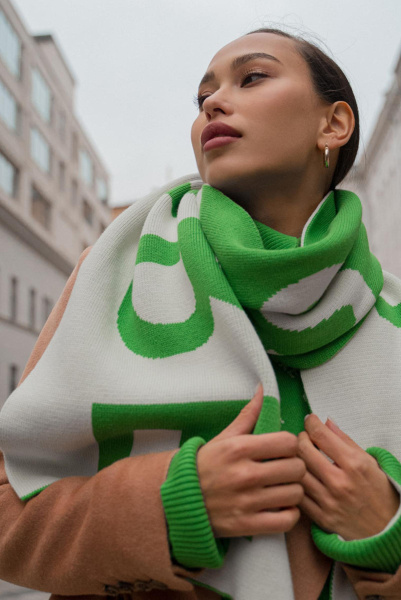 Шарф Logomania (травяной)