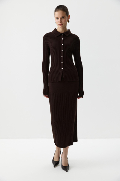 Юбка вязаная (Шоколадный) (M/L) 