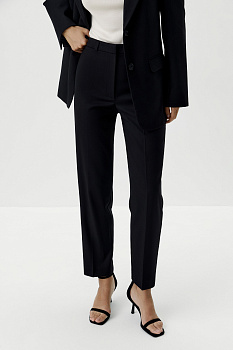 Брюки прямые классические (черный)