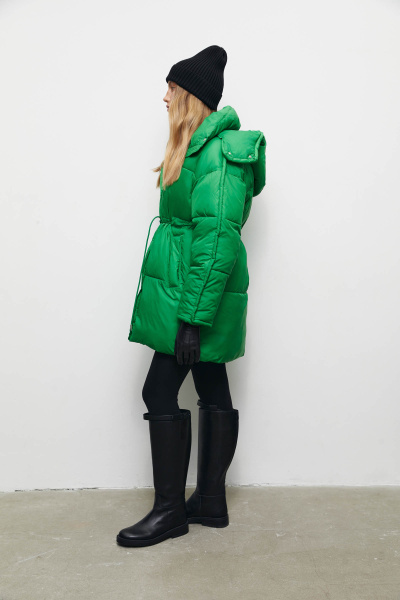 Куртка удлиненная утепленная/ Women's padded jacket (M, травяной/green) 