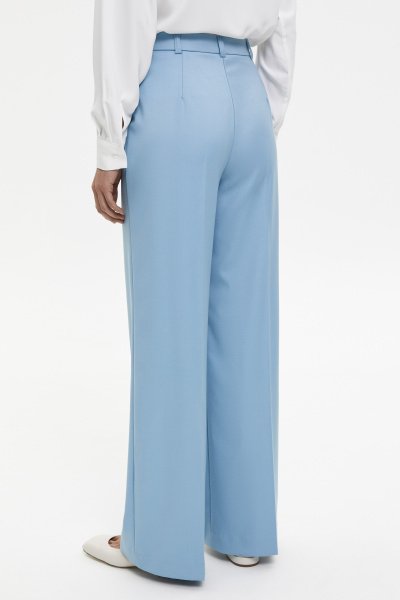 Брюки широкие со средней посадкой (M, голубой) 1741