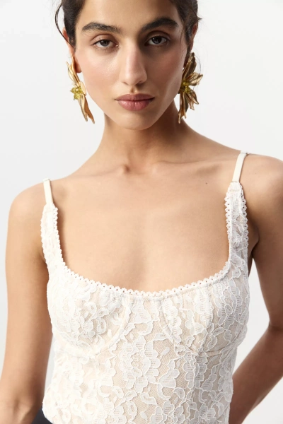 Боди из кружева (Молочный) (M) 