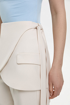 Юбка-пояс из костюмной ткани