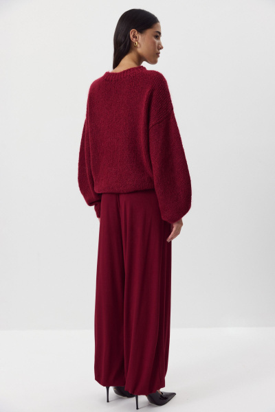 Джемпер из шерсти мериноса (винный) (M/L) 