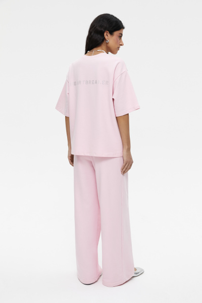 Футболка со стразами Heartbreaker (one size, барби) 2169