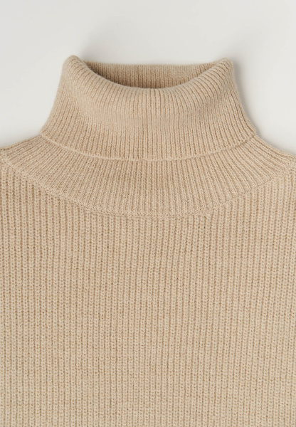 Манишка удлиненная (one size, бежевый)