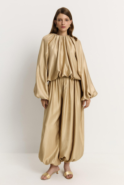 Брюки-баллон (золотой) (one size)