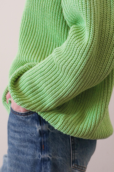 Свитер базовый (лайм) (one size) 