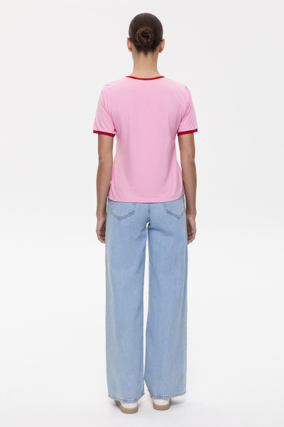 Футболка с сердечками Heartbreaker (L, барби) 2169