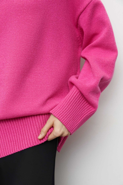 Свитер базовый удлиненный (one size, фуксия) 