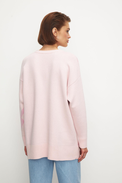 Свитер из хлопка pattern CHARMSTORE (one size, розовый-барби) 2200