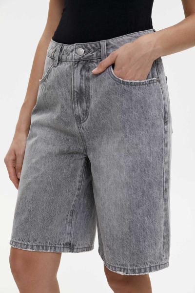 Шорты джинсовые удлиненные/Denim shorts (29/L, светло-серый/light grey)