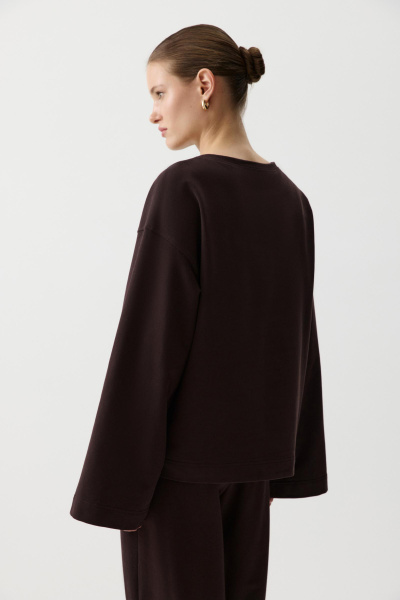 Лонгслив с широкими рукавами (Шоколадный) (M/L) 