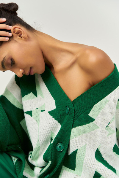 Кардиган Logomania (травяной)