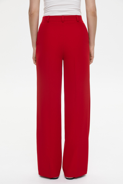 Брюки широкие (XS, алый)