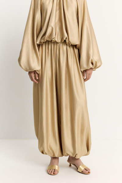 Брюки-баллон (золотой) (one size) 