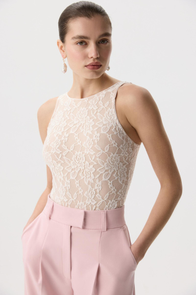 Боди из эластичного кружева (Молочный) (M) 