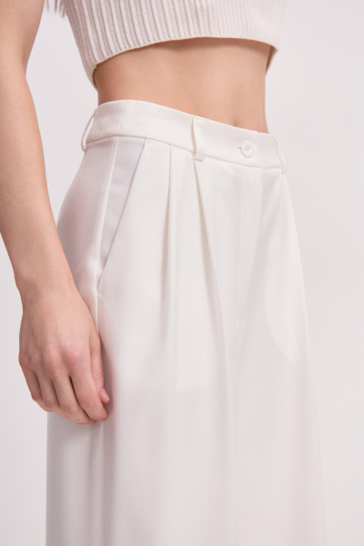 Брюки палаццо (белый) (M) 