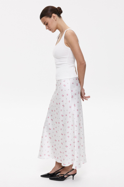 Топ базовый на бретелях (L, молочный) 2207