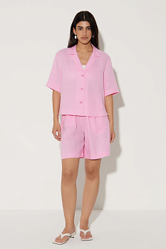 Рубашка с коротким рукавом изо льна