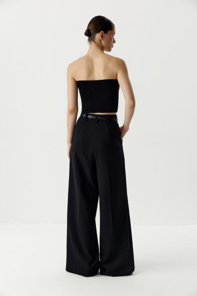 Топ бандо вязаный (черный) (XS/S) 