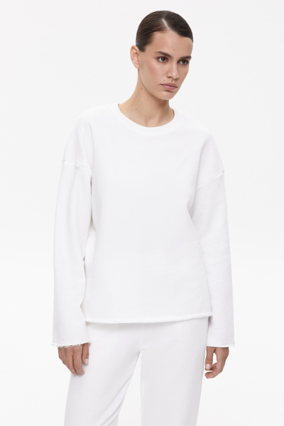 Свитшот с необработанным краем (M/L, молочный) 2207