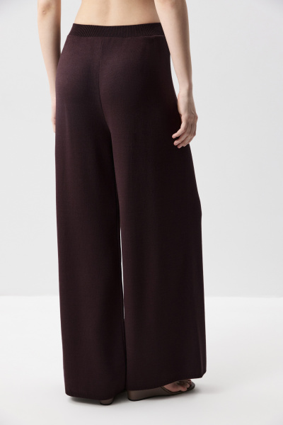 Брюки вязаные с защипами (Шоколадный) (M/L) 