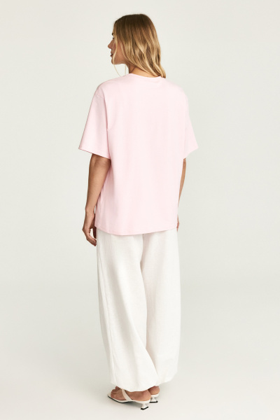 Футболка с принтом BERRIES (светло-розовый) (one size) 