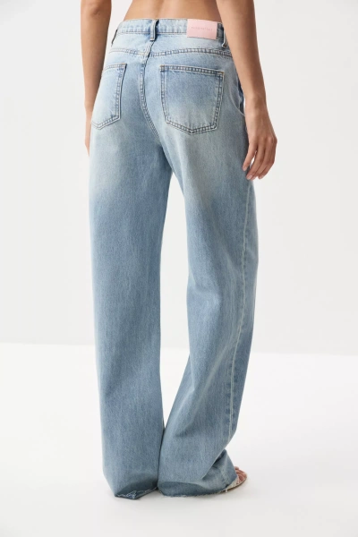 Джинсы с необработанным низом (винтажный голубой) (S) 