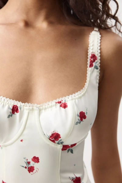 Боди из сатина (Цветы на молочном) (S) 