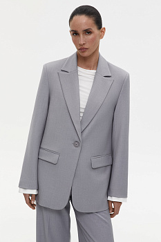 Пиджак с контрастными манжетами