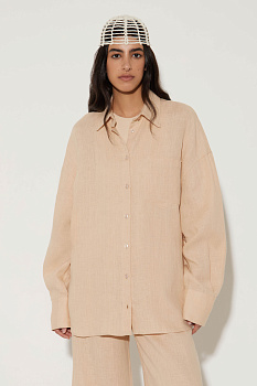 Рубашка с длинным рукавом изо льна