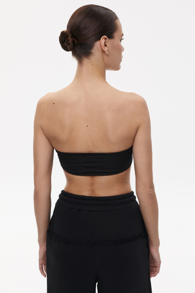 Топ-бандо трикотажный (L, черный) 2159