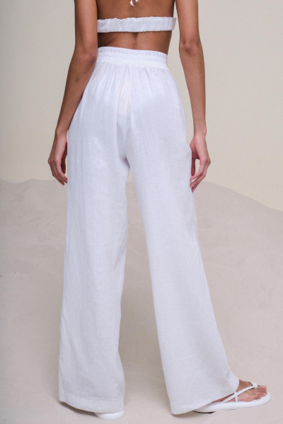 Брюки льняные (молочный)