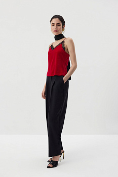 Топ из бархата (Алый)