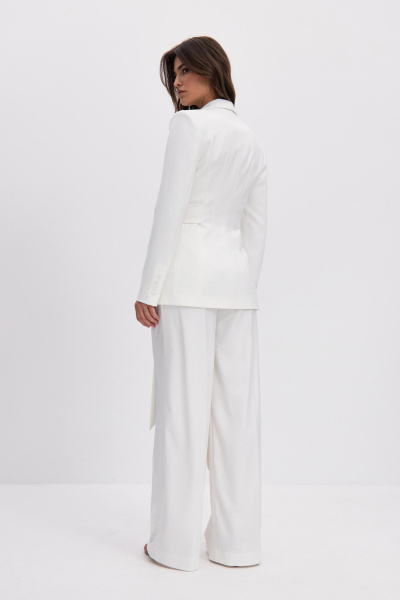 Брюки палаццо (белый) (XS)