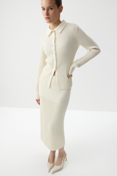 Юбка вязаная (Молочный) (XS/S) 